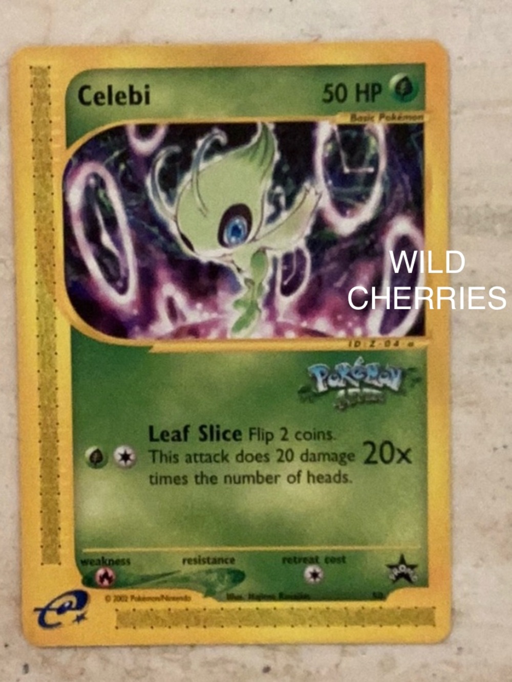 Pokemon Celebi 50 Wizards Black Star Promo 2002 Pokemon 4Ever Card 50/53